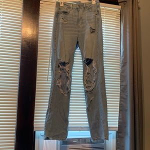 American Eagle Semi Flare Jeans, Size 8, x-long length